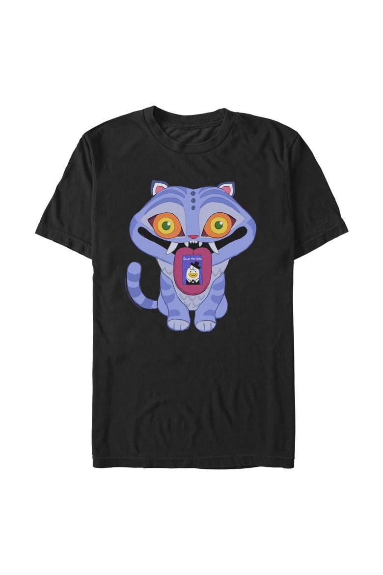 Men's KPop Demon Hunters Derpy Save The Date  Graphic T-Shirt, Main, color, Black