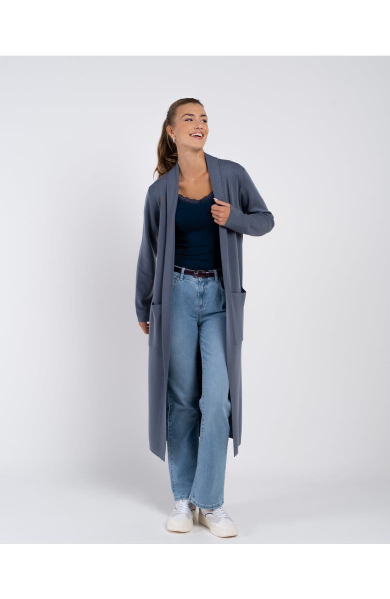 Kettlewell Seraphina Longline Cardigan, Main, color, French Grey