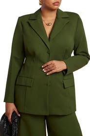 ELOQUII The Ultimate Stretch Nipped Waist Blazer