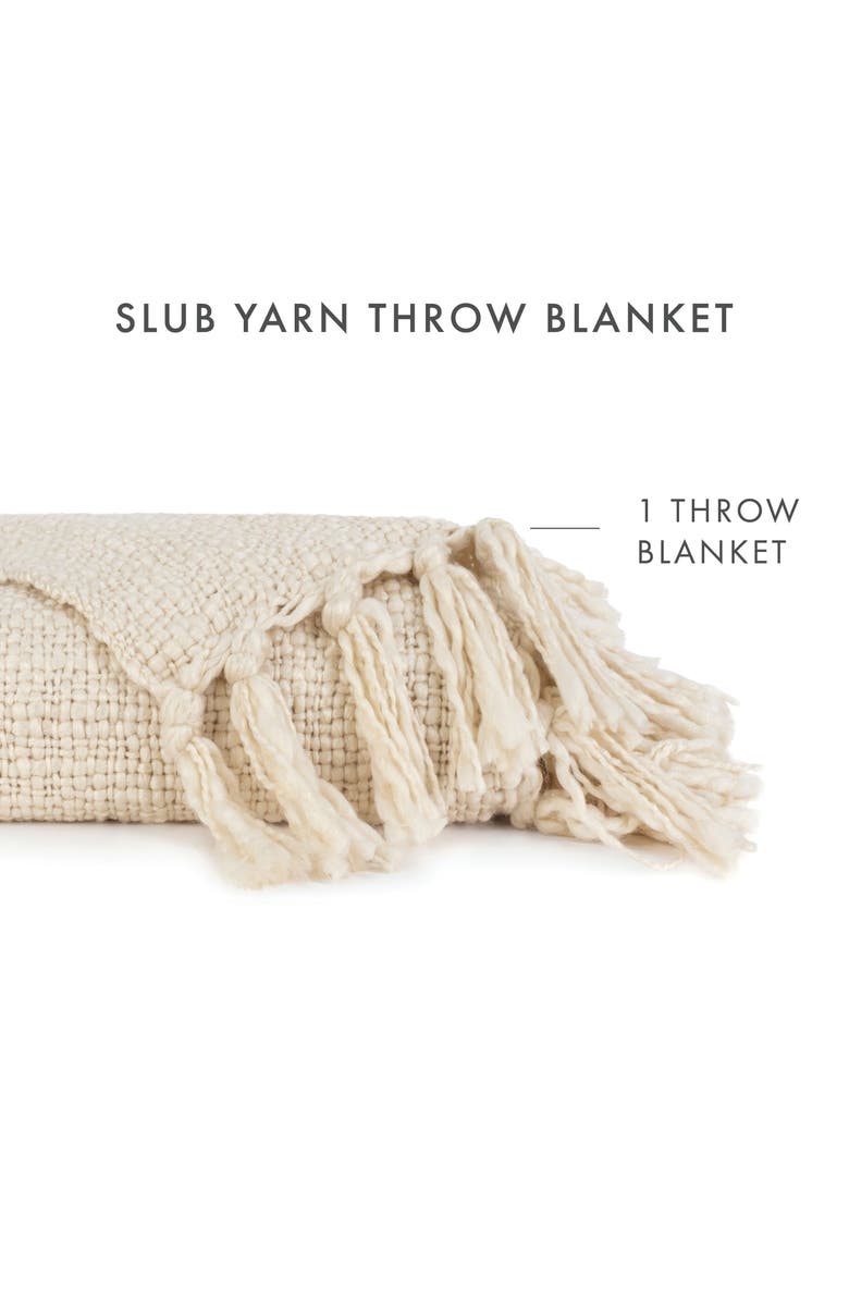 Slub-Yarn Throw Blanket