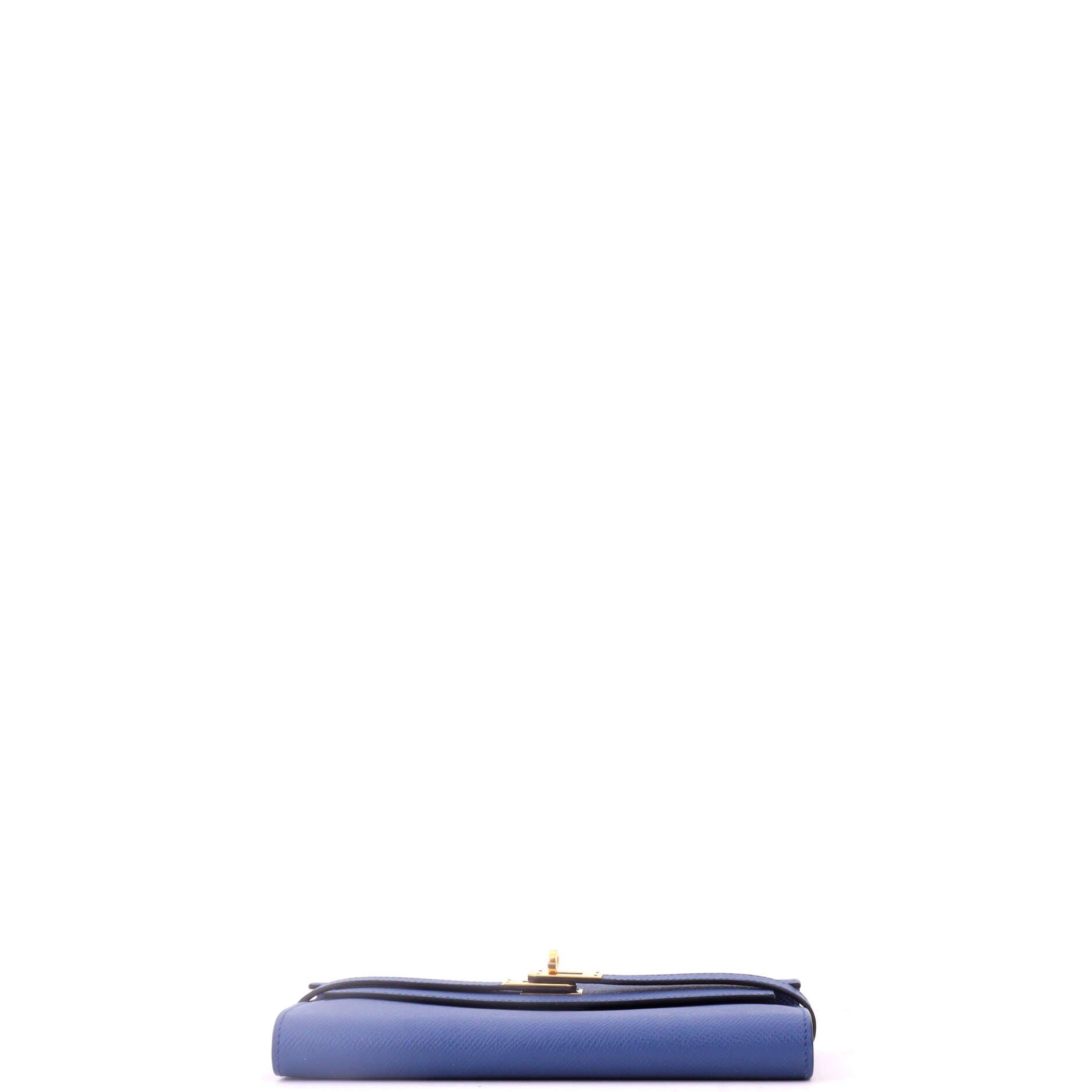 Kelly Wallet Epsom Long, Alternate, color, Blue