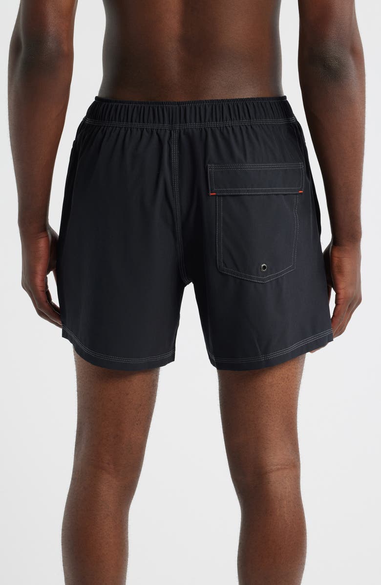 SAXX Oh Buoy 2N1 5-Inch Volley Swim Trunks, Alternate, color, Black