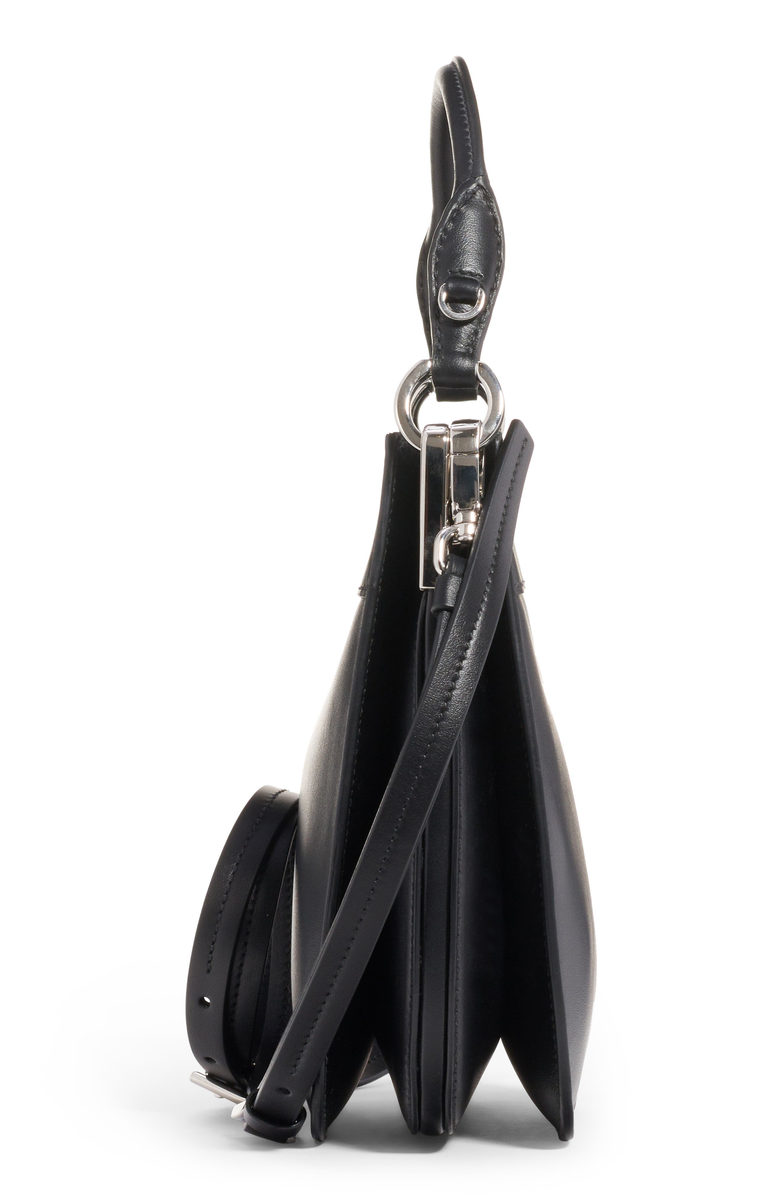 Prada Small City Leather Hobo Bag, Alternate, color, 