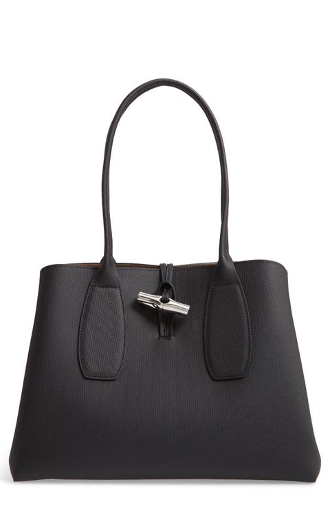 Roseau Leather Shoulder Tote