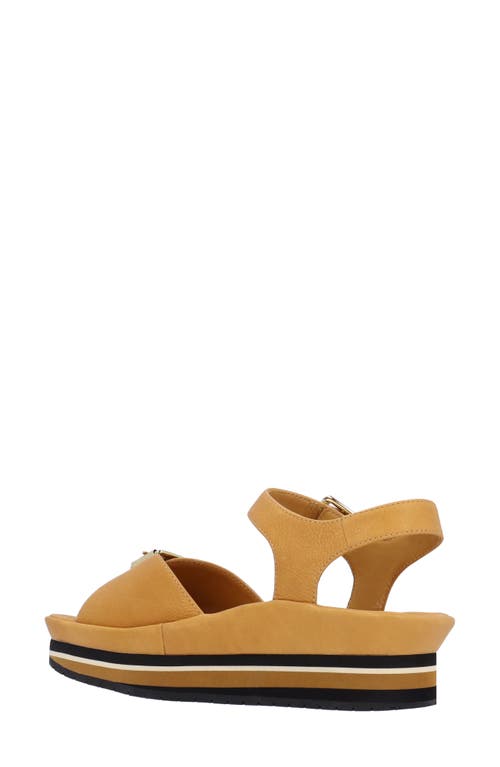 L'amour Des Pieds Vardant Platform Sandal In Lioness