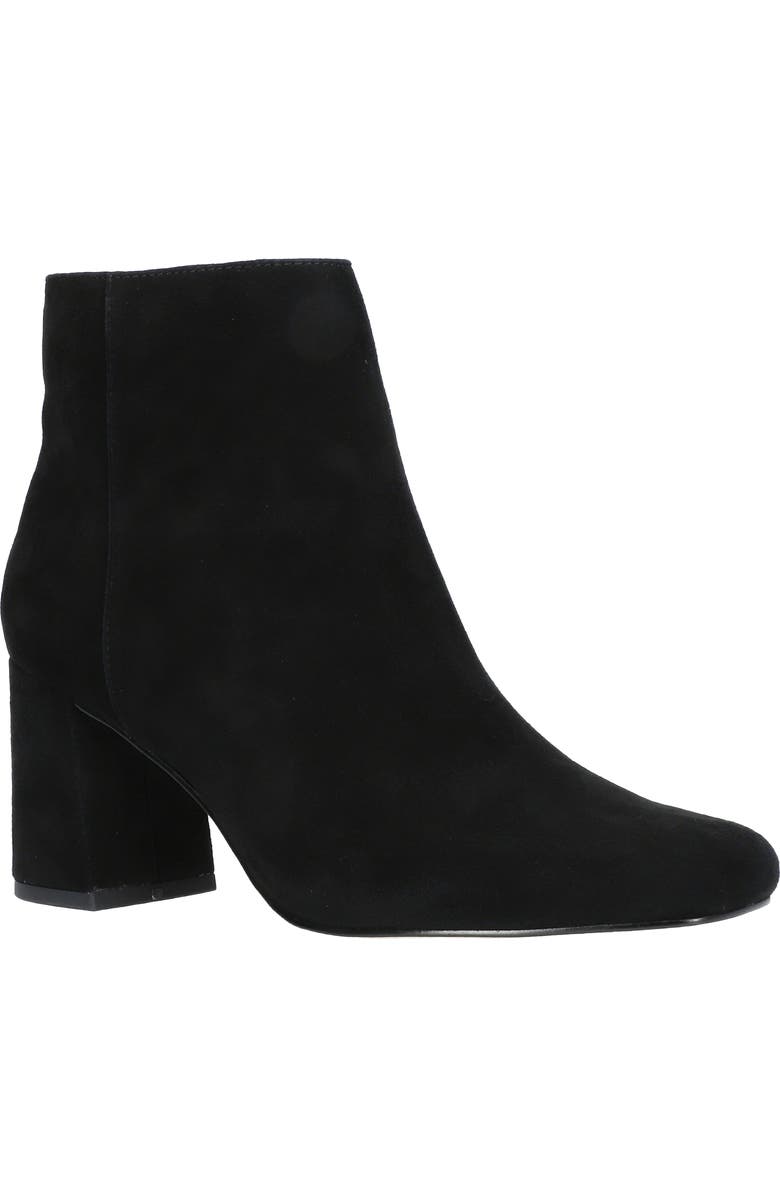 Bella Vita Wilma Bootie, Main, color, Black Kid Suede