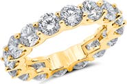Crislu Brilliant Cut Eternity Band Ring