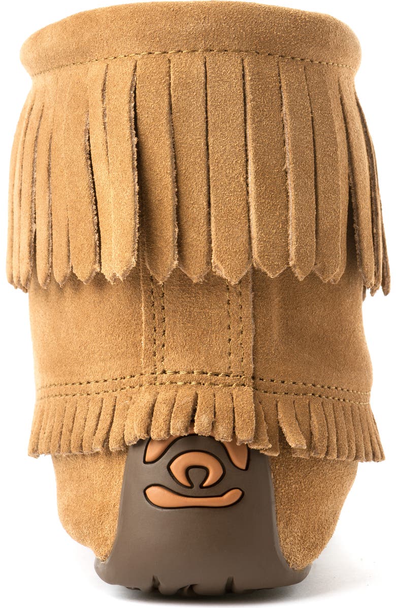 Manitobah Harvester Fringe Moccasin Bootie, Alternate, color,