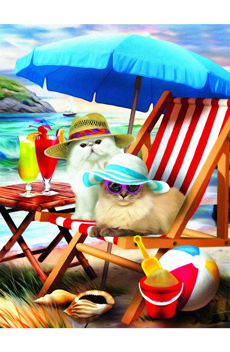 Sunsout Beach Cats 300 piece Jigsaw Puzzle for Adults, Alternate, color, Multicolor