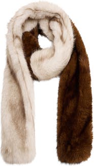 MANGO Faux Fur Scarf