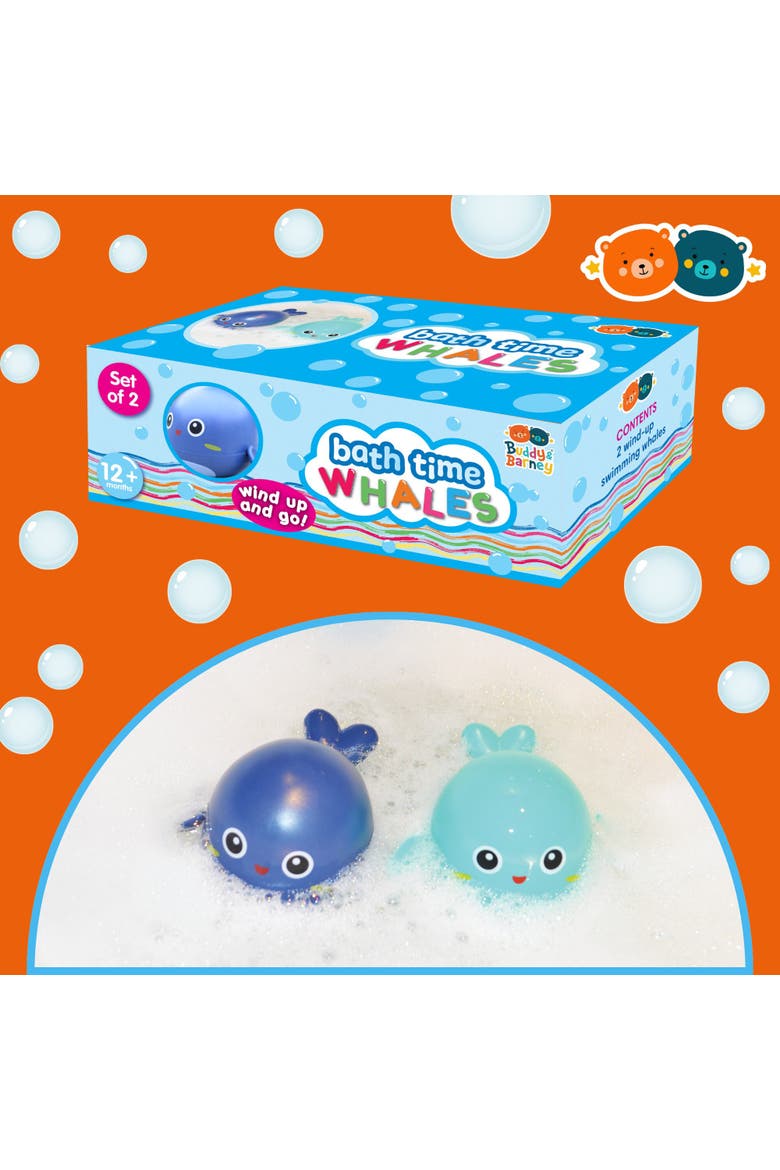 Bath Time Whales, Alternate, color, Multicolored