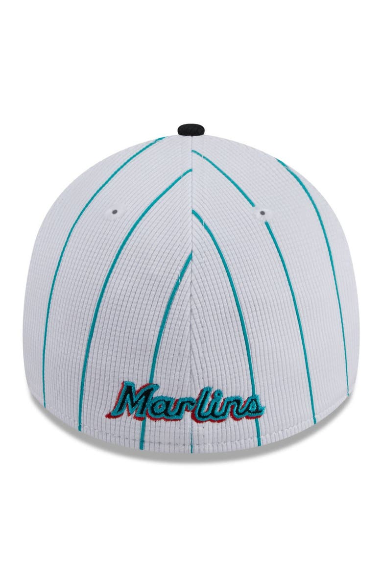 New Era Men's New Era  White Miami Marlins 2024 Batting Practice 39THIRTY Flex Hat, Alternate, color, 