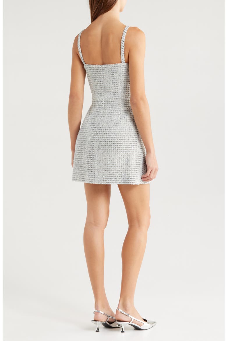 Metallic Tweed Minidress, Alternate, color, 40-LIGHT BLUE MULTI