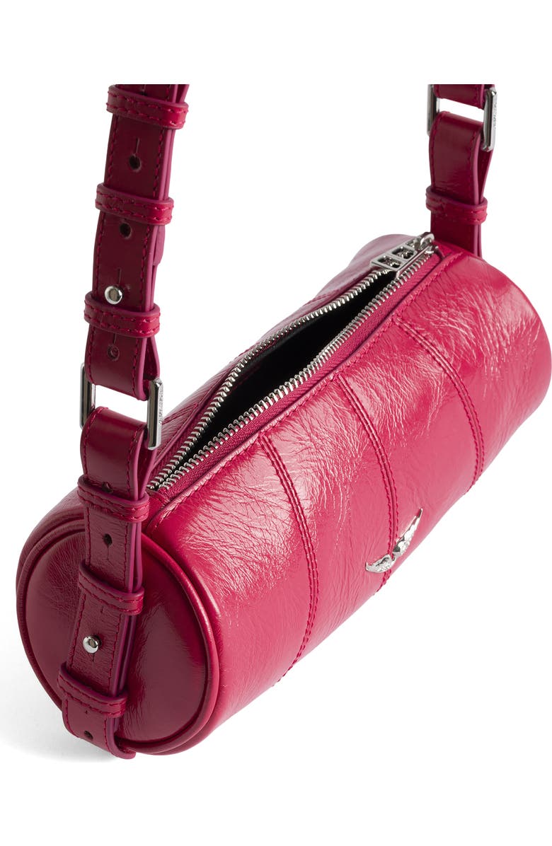 Zadig & Voltaire Le Roudoudou Patent Leather Shoulder Bag, Alternate, color, Podium