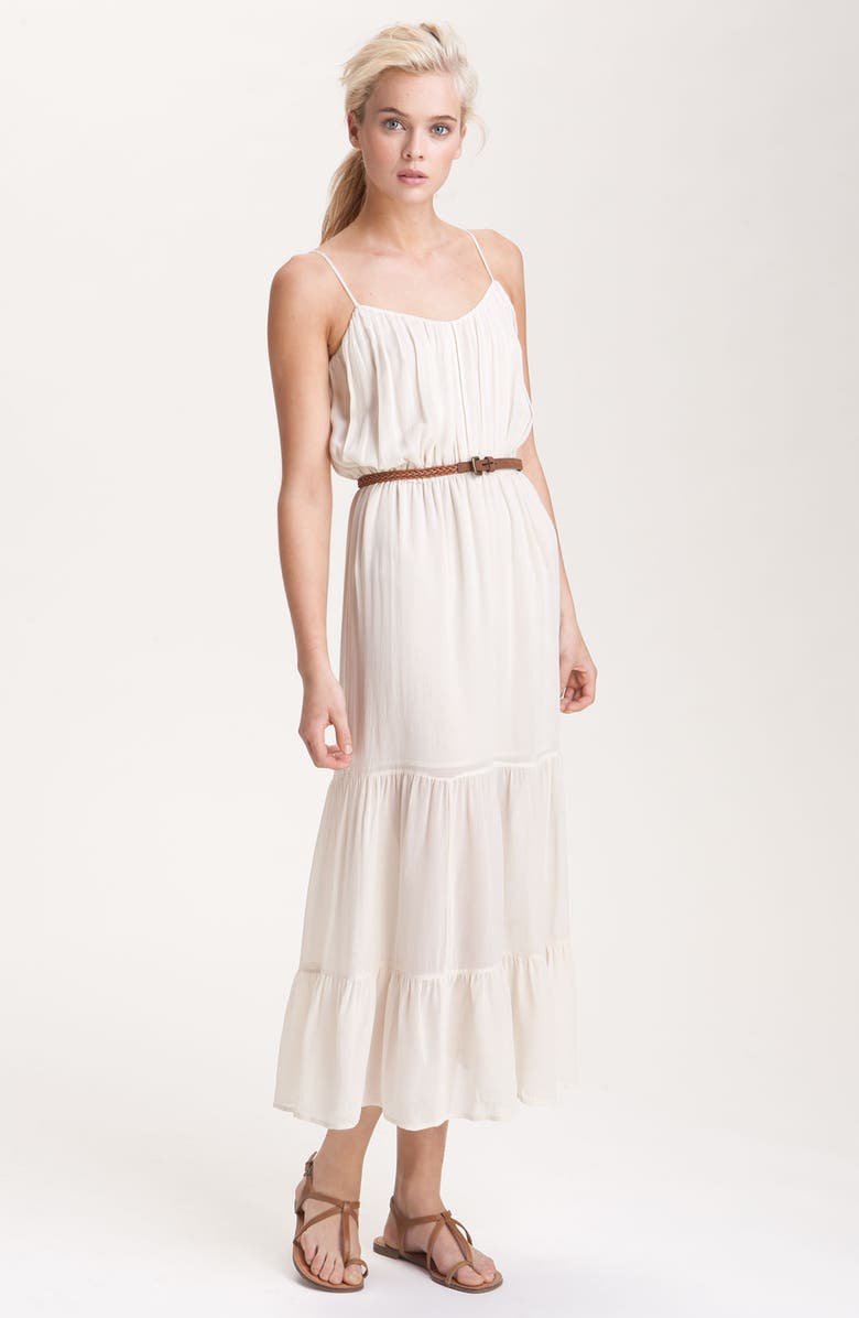 Joie 'Elaine' Tiered Silk Chiffon Maxi Dress, Main, color,