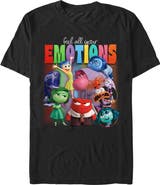 Inside Out 2 Men's Feel All Your Emotions Short Sleeve Graphic T-Shirt