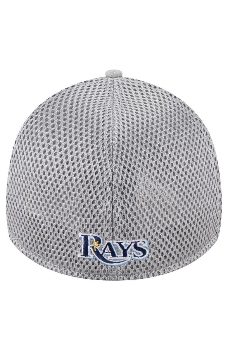 New Era Men's New Era Gray Tampa Bay Rays Visor Paint Splatter 39THIRTY Flex Hat, Alternate, color, Gray