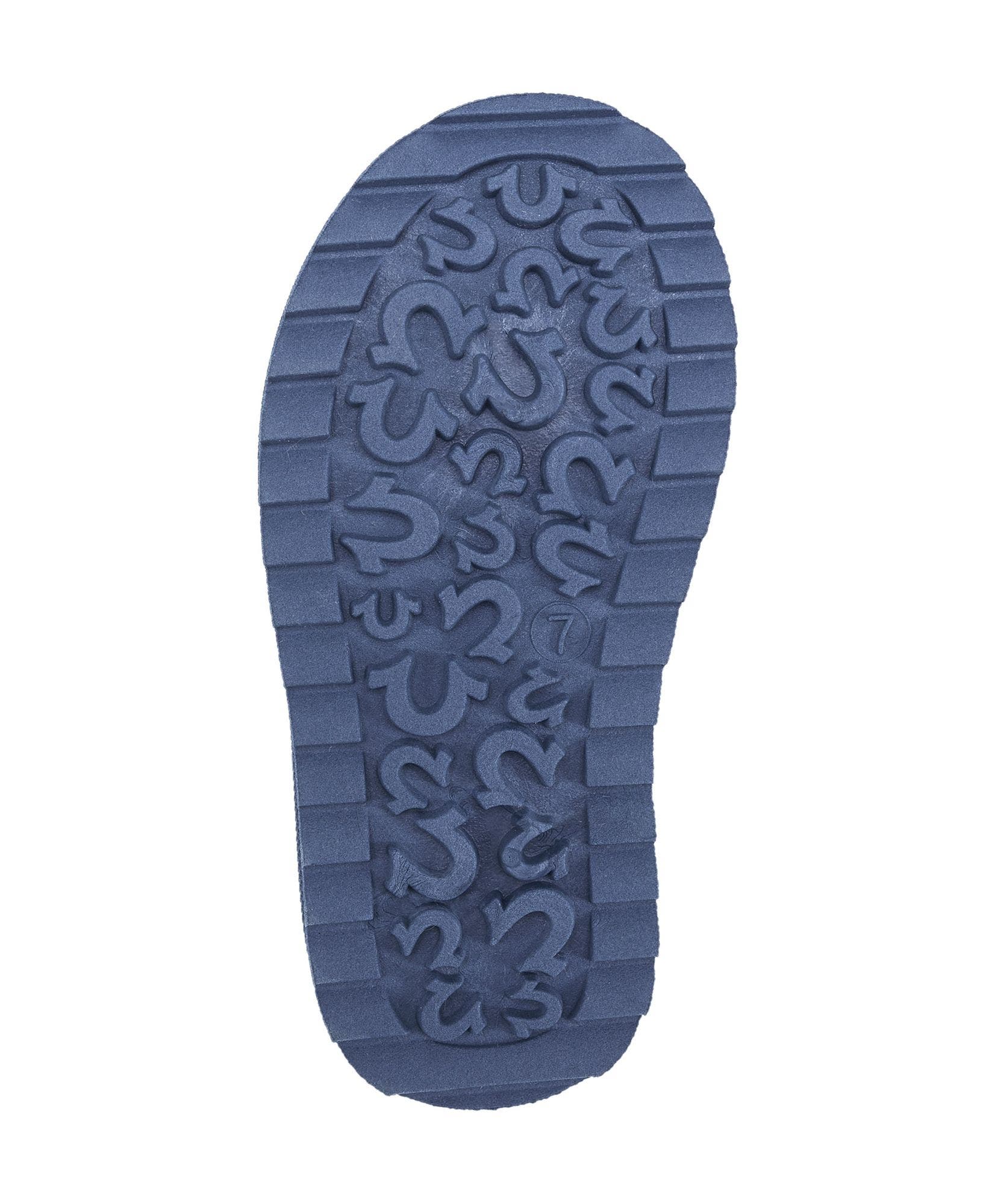 Kids' Lizzo Logo Patch Cozy Boot, Alternate, color, Dark Denim