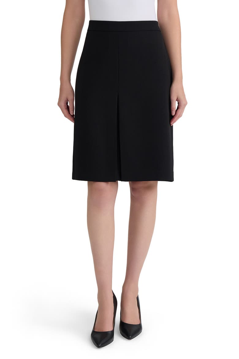 Inverted Pleat Skirt, Main, color, BLACK