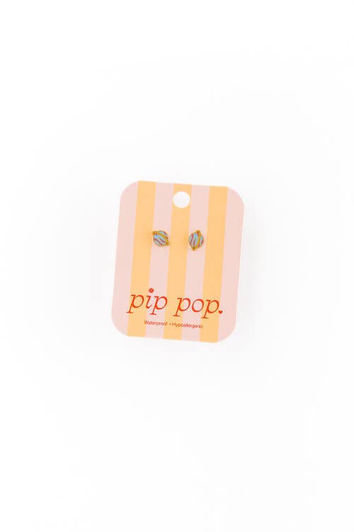 Pip Pop Planet Stud Earrings In Gold