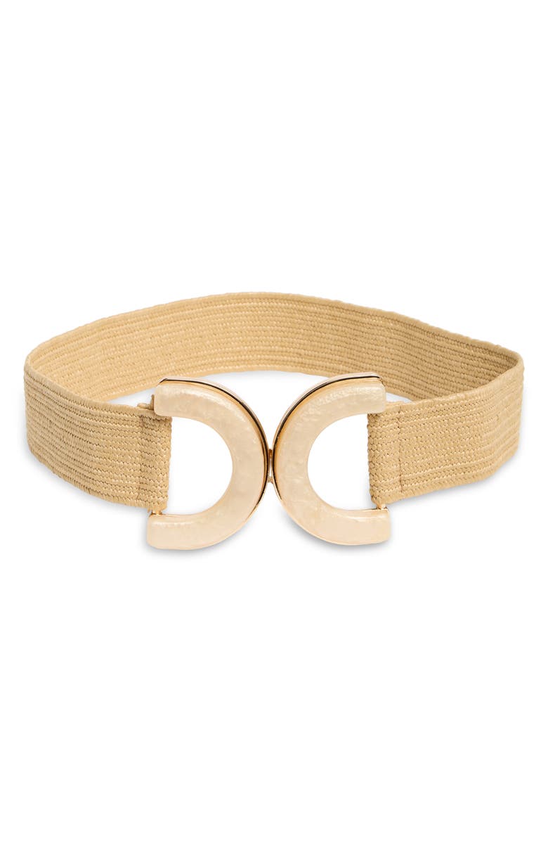 AREA STARS Stretch Woven Chunky Buckle Belt, Main, color,