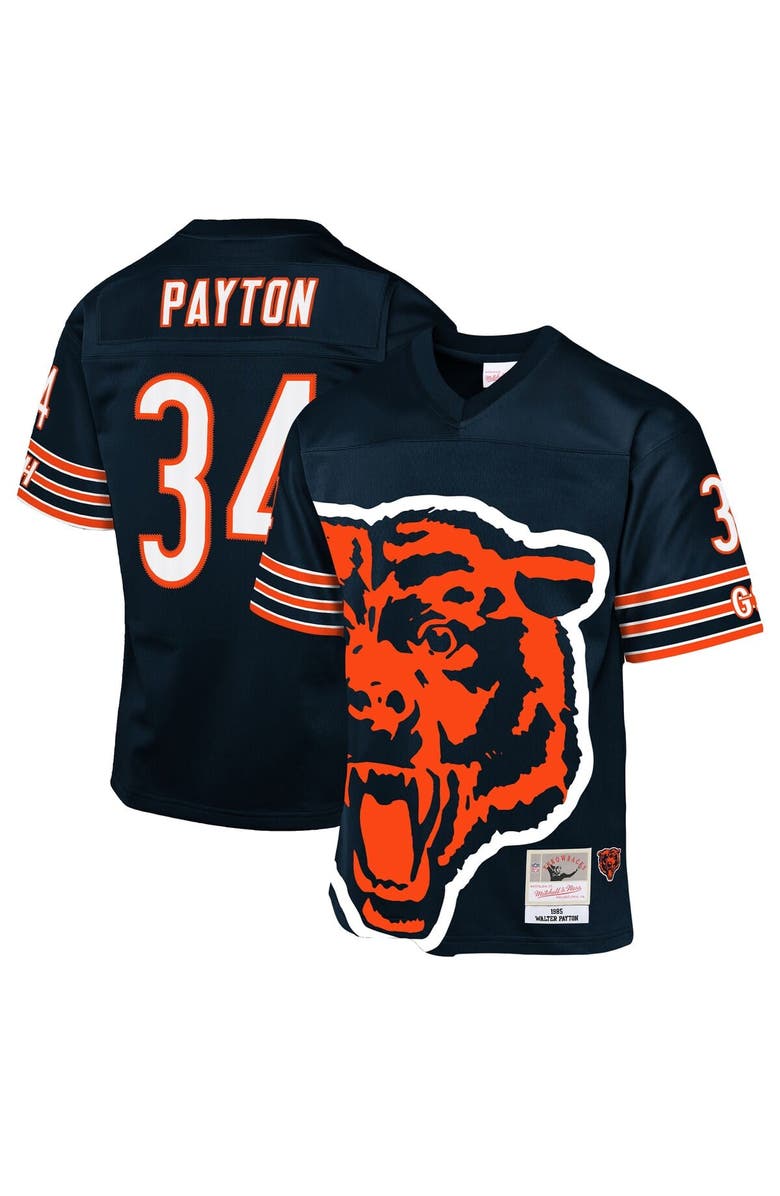 Mitchell & Ness Youth Mitchell & Ness Walter Payton Navy Chicago Bears 1985 Throwback Fashion Jersey, Main, color, Navy