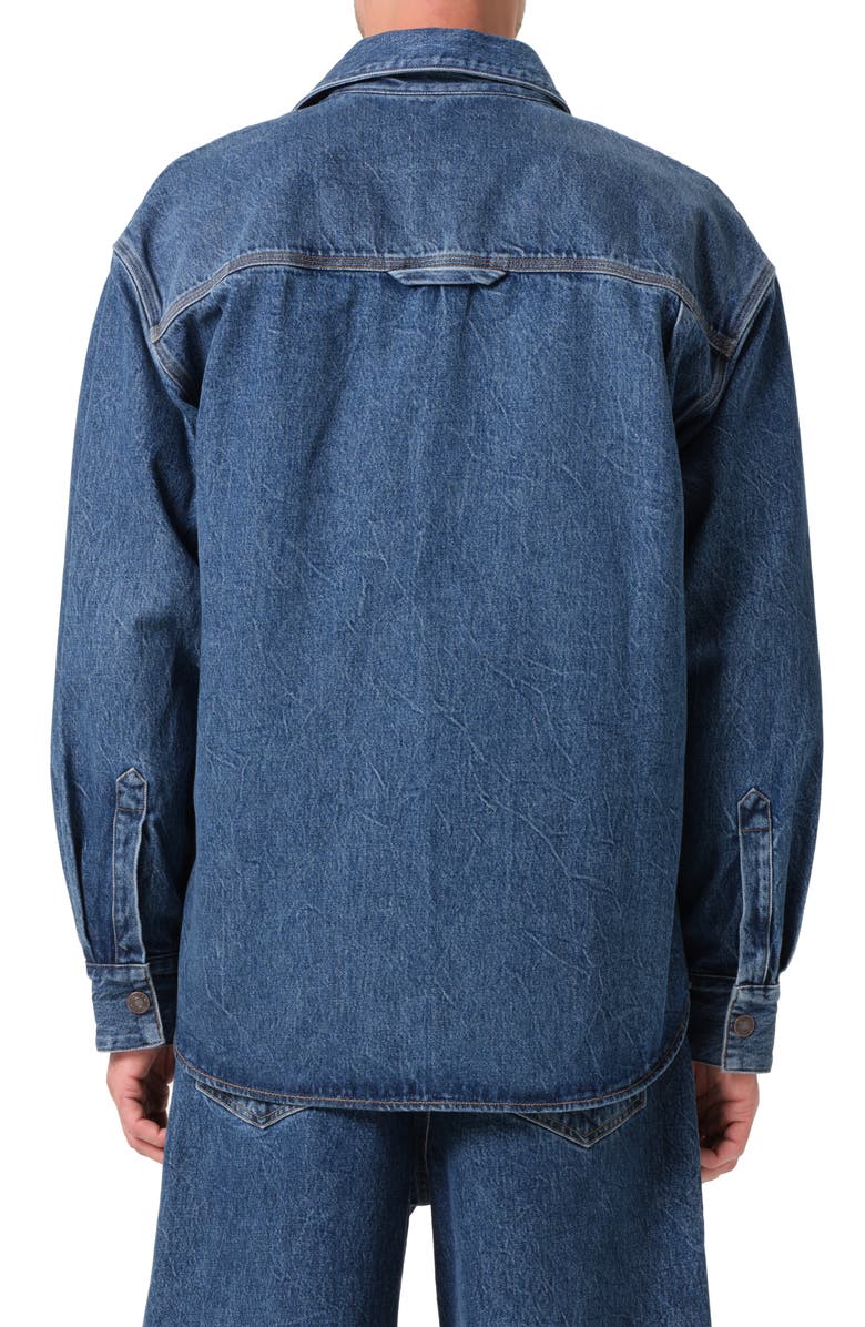 AGOLDE Atticus Denim Shirt Jacket, Alternate, color, Creased Ind