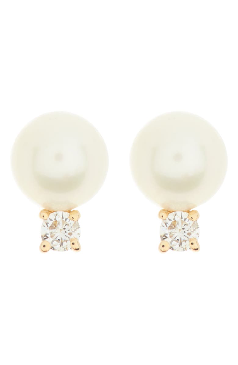 EFFY 14K Yellow Gold Freshwater Pearl Drop Earrings, Alternate, color, White