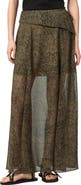 AllSaints Sali Sheer Maxi Skirt
