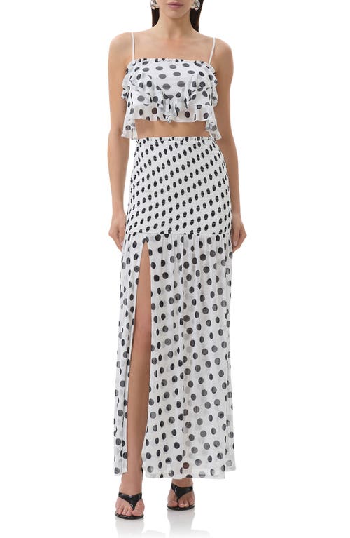 AFRM AFRM KOIN RUFFLE MESH CROP CAMISOLE 
