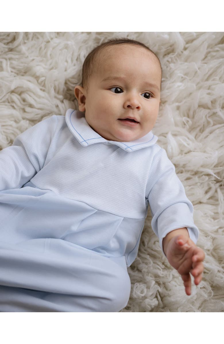 Cuclie Striped Classic Gown, Alternate, color, Lt.blue