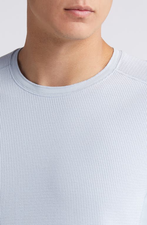 Vince Thermal Long Sleeve T-shirt In White