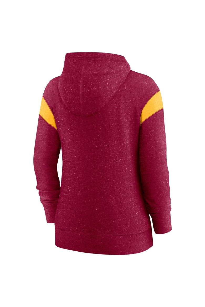 Women's Nike Burgundy/Gold Washington Commanders Monaco Lightweight Full-Zip Hoodie, Alternate, color, Burgundy