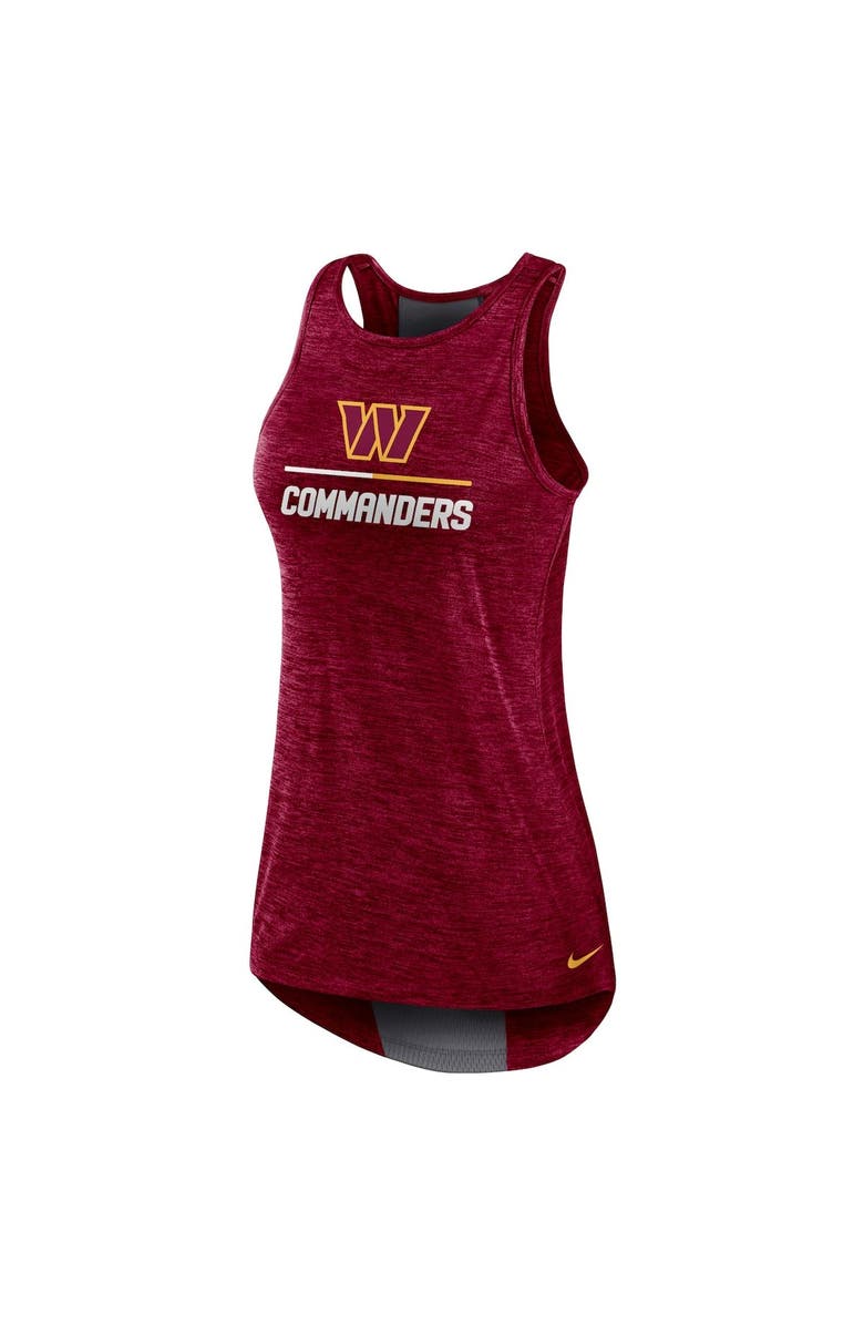 Nike Women's Nike Burgundy Washington Commanders High Neck Performance Tank Top, Alternate, color,