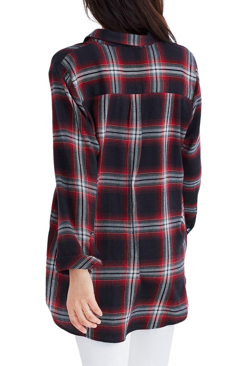 Classic Ex-Boyfriend Shirt, Alternate, color, GRUNGE PLAID TRUE BLACK