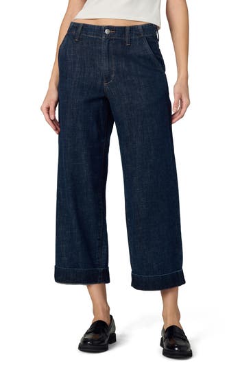 Joe's The Karter Cuffed Wide Leg Jeans In Blue