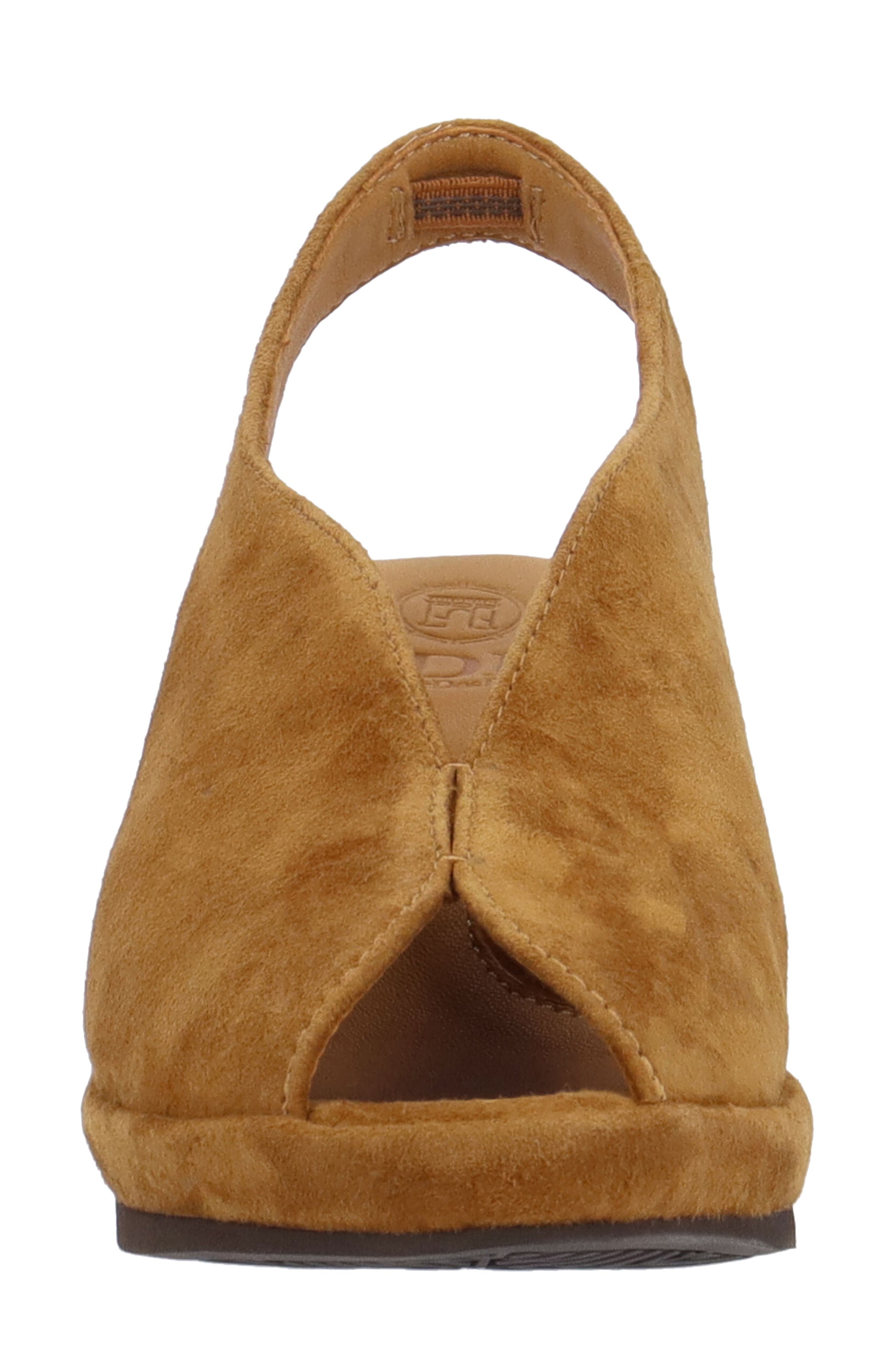 Odetta Slingback Wedge, Alternate, color, COFFEE