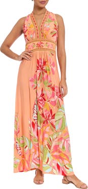 London Times V-Neck Maxi Dress