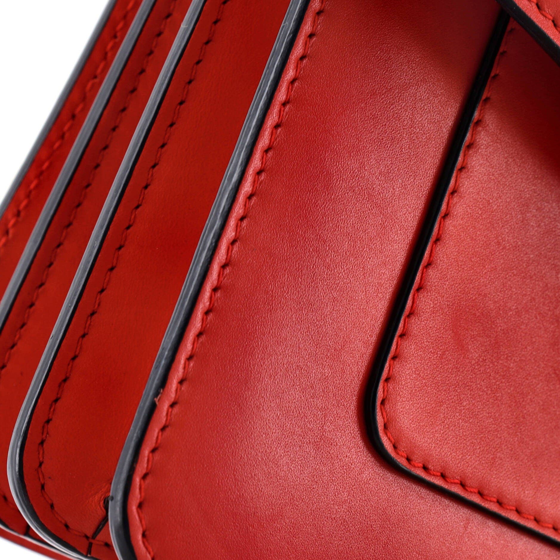 Serpenti Forever Top Handle Bag Leather Small, Alternate, color, Red