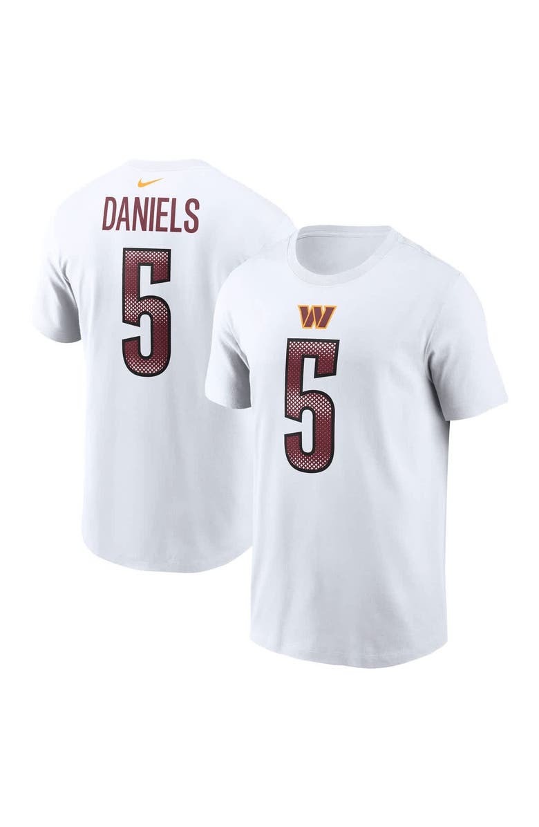 Nike Men's Nike Jayden Daniels White Washington Commanders Name & Number T-Shirt, Main, color, White
