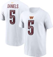 Nike Men's Nike Jayden Daniels White Washington Commanders Name & Number T-Shirt