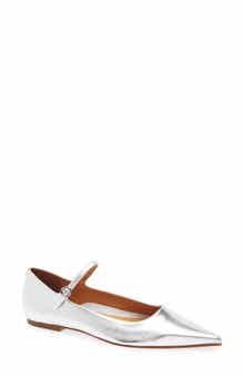 aeyde Cleo Pointed Toe Mary Jane Flat