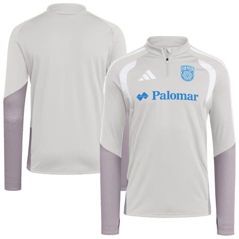 Men's adidas Silver San Diego FC 2026 Tiro Competition Quarter-Zip Training Top