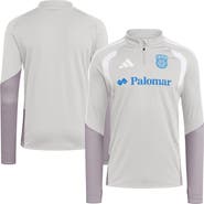 adidas Men's adidas Silver San Diego FC 2026 Tiro Competition Quarter-Zip Training Top