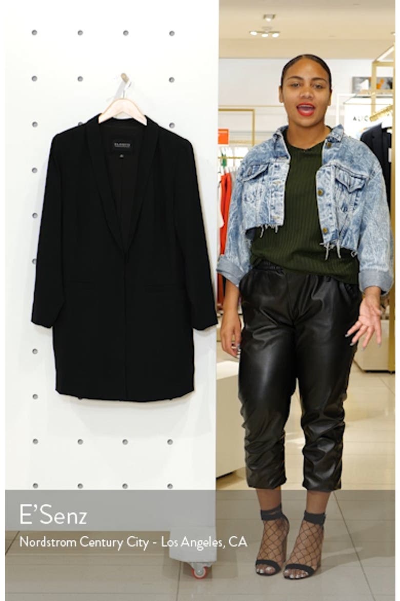 Long Shawl Collar Blazer video