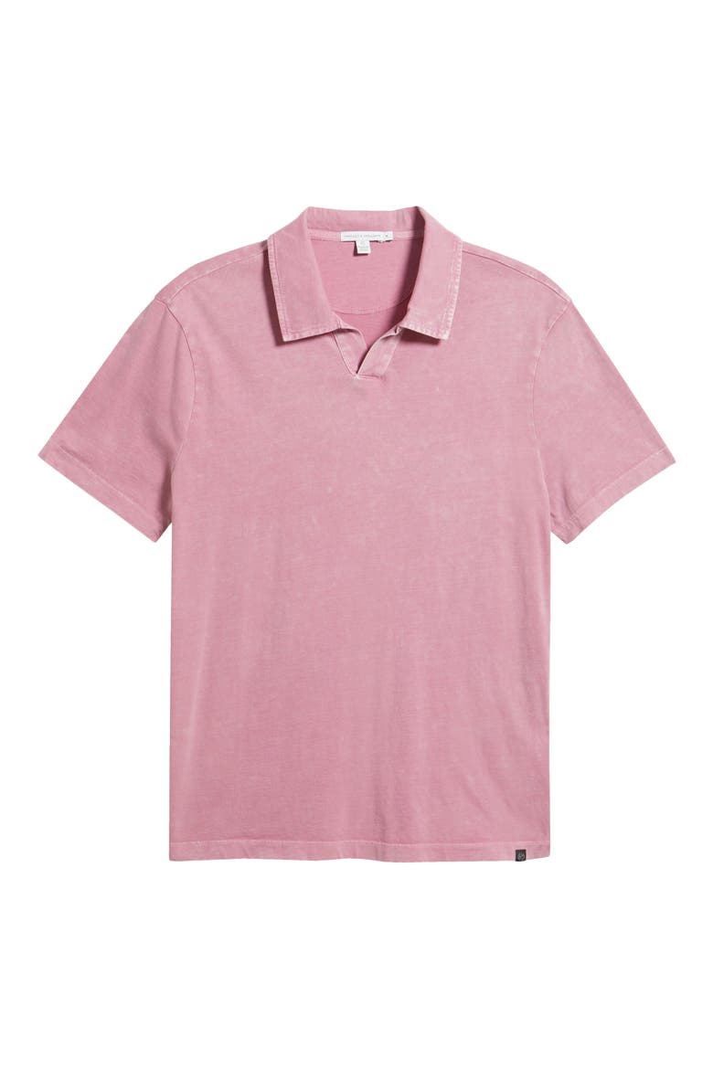 Jared Mineral Wash Cotton Polo, Alternate, color, CHERRY BLOSSOM