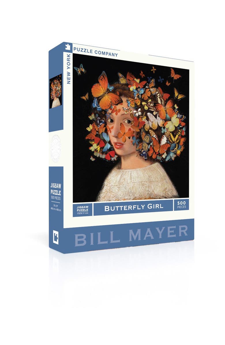 NEW YORK PUZZLE COMPANY Butterfly Girl 500 Piece Puzzle, Alternate, color, NO COLOR