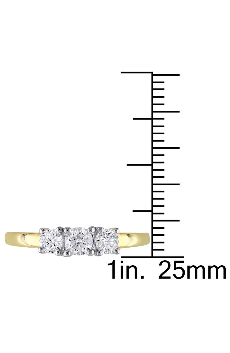 Julianna B. 1/2 CTTW Diamond 3-Stone Ring 14k Gold, Alternate, color,