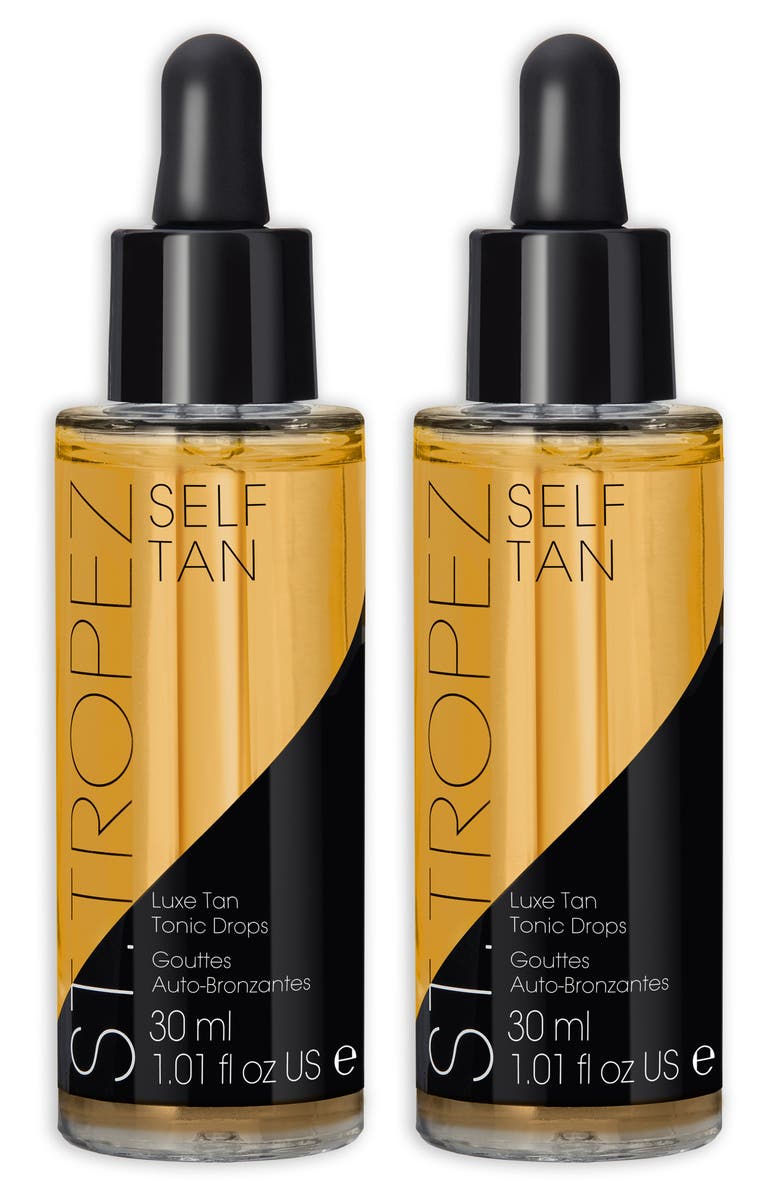 St. Tropez Luxe Tan Tonic Glow Drops Duo Set $84 Value, Main, color,