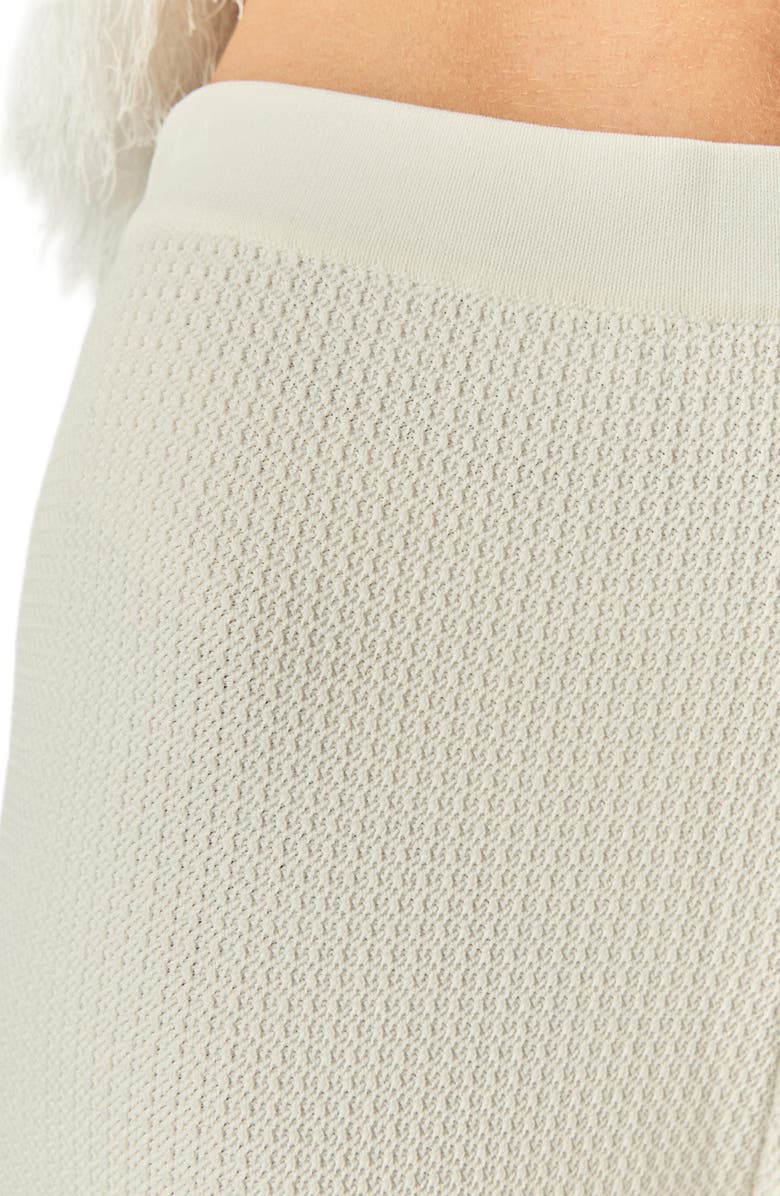 English Factory Fringe Detail Knit Pants, Alternate, color, Off White